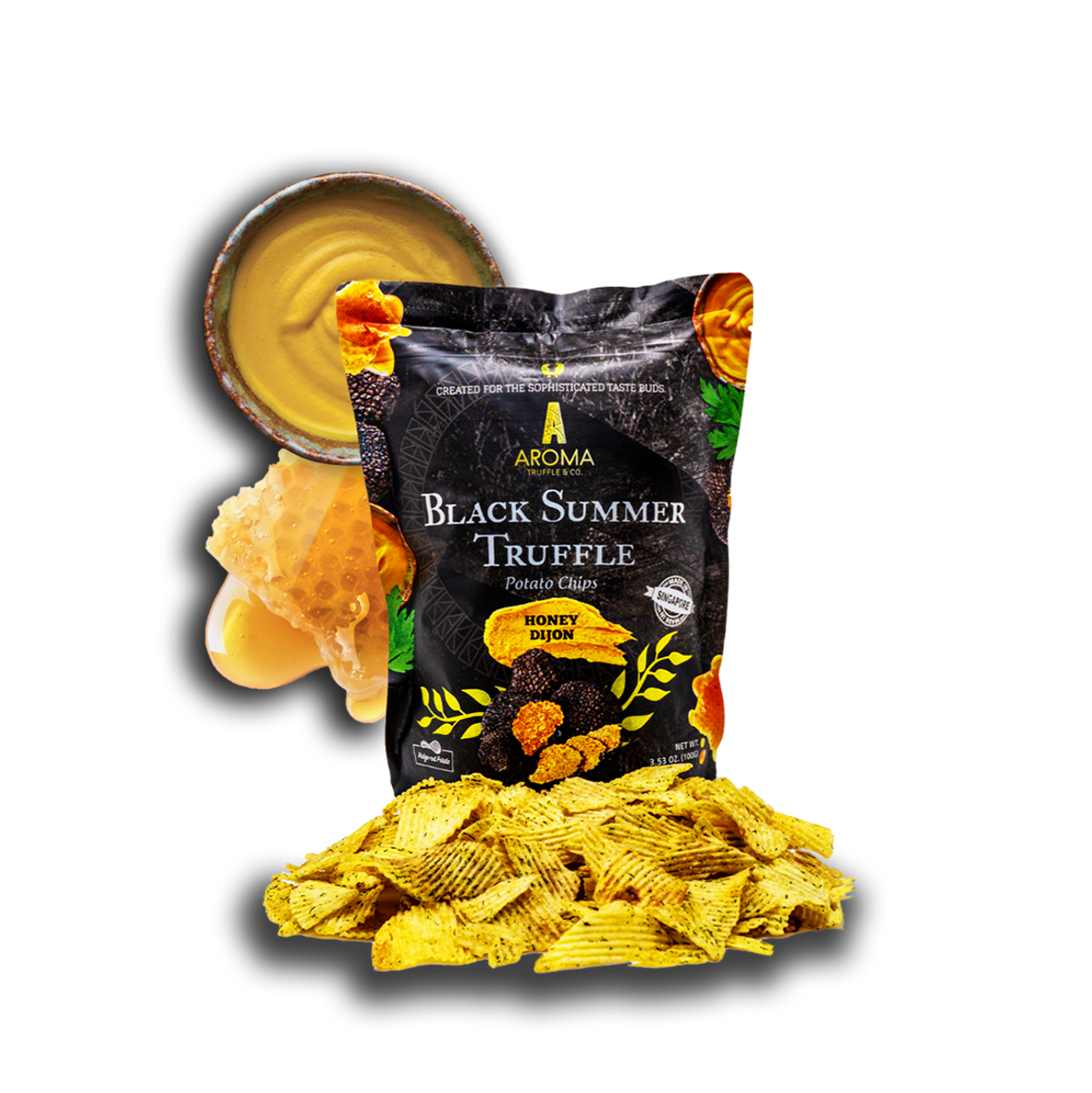 Black Summer Truffle Potato Chips (Honey Dijon)